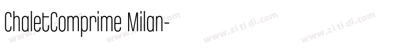 ChaletComprime Milan字体转换